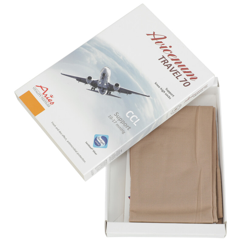 Avicenum TRAVEL 70 - podporné cestovné podkolienky, telové
