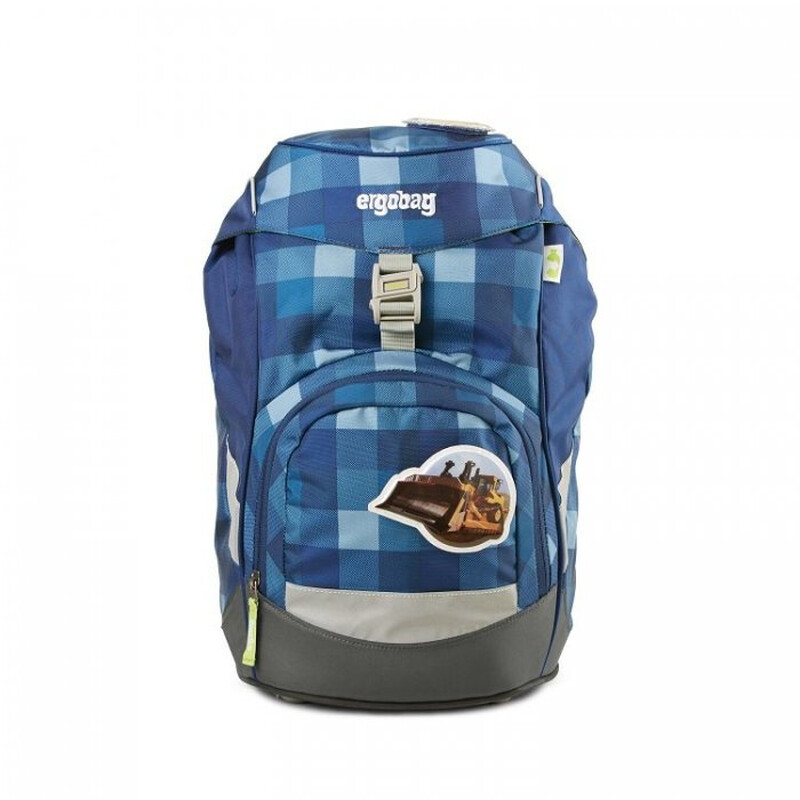 Školská taška Prime - modrá károvaná 2016