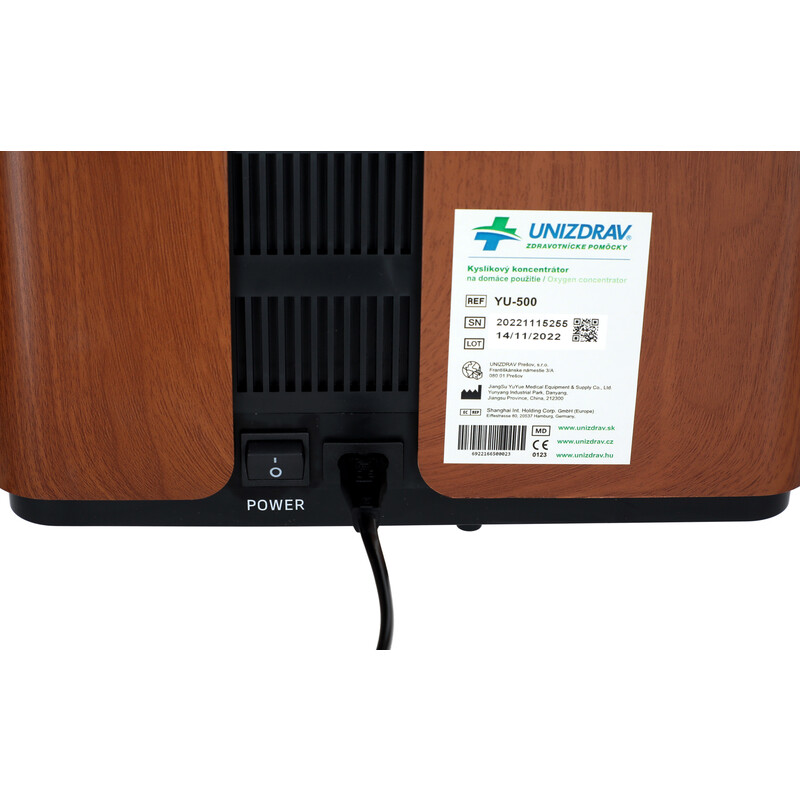 Kyslíkový koncentrátor UNIZDRAV, imitácia dreva