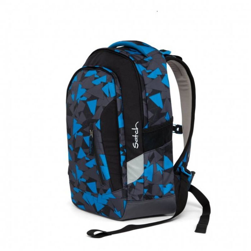 Školská taška Satch Sleek - Blue Triangle