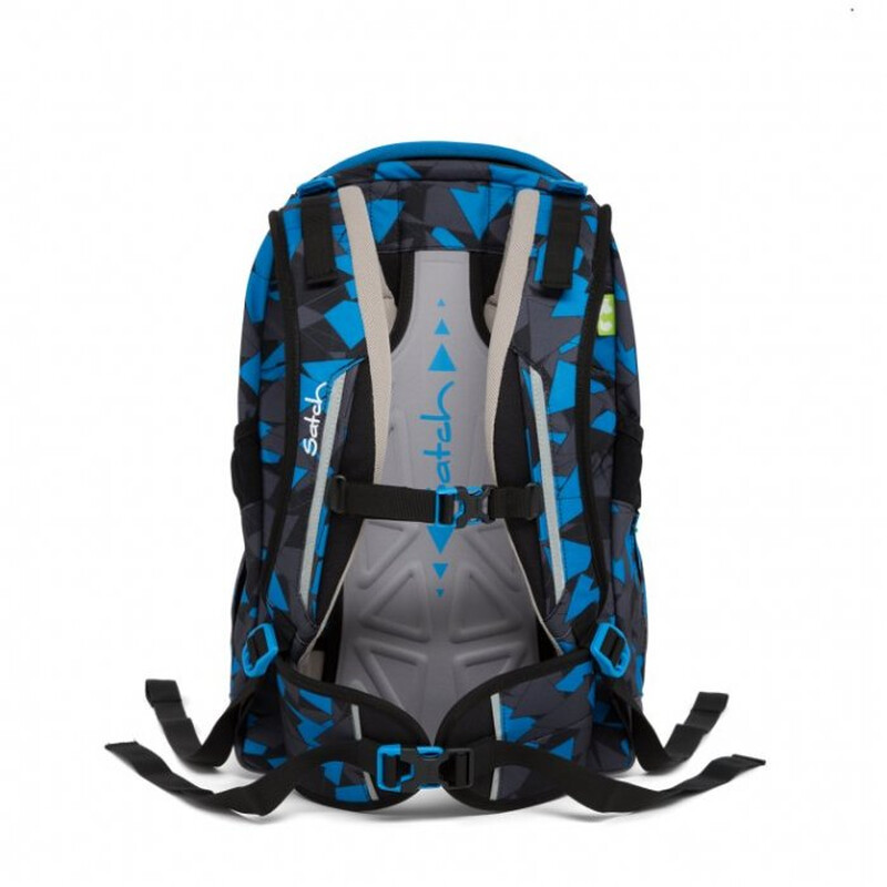 Školská taška Satch Sleek - Blue Triangle