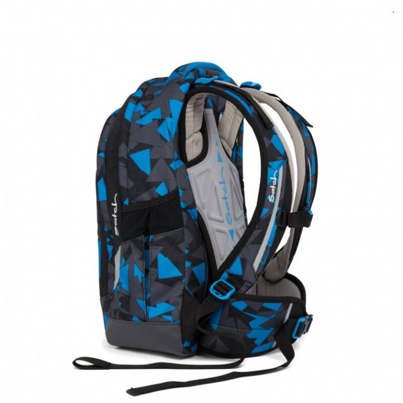 Školská taška Satch Sleek - Blue Triangle