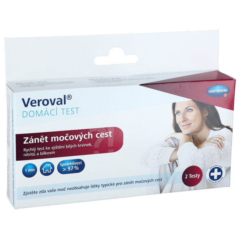 Domáci test na zistenie zápalu močových ciest Veroval, 2ks