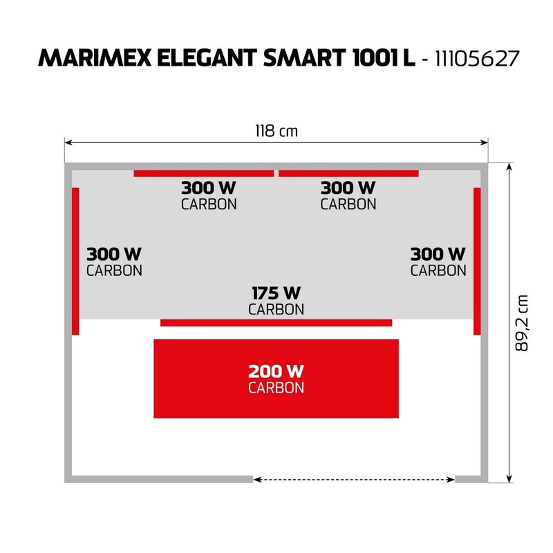 Infrasauna pre dve osoby SMART 1001 L