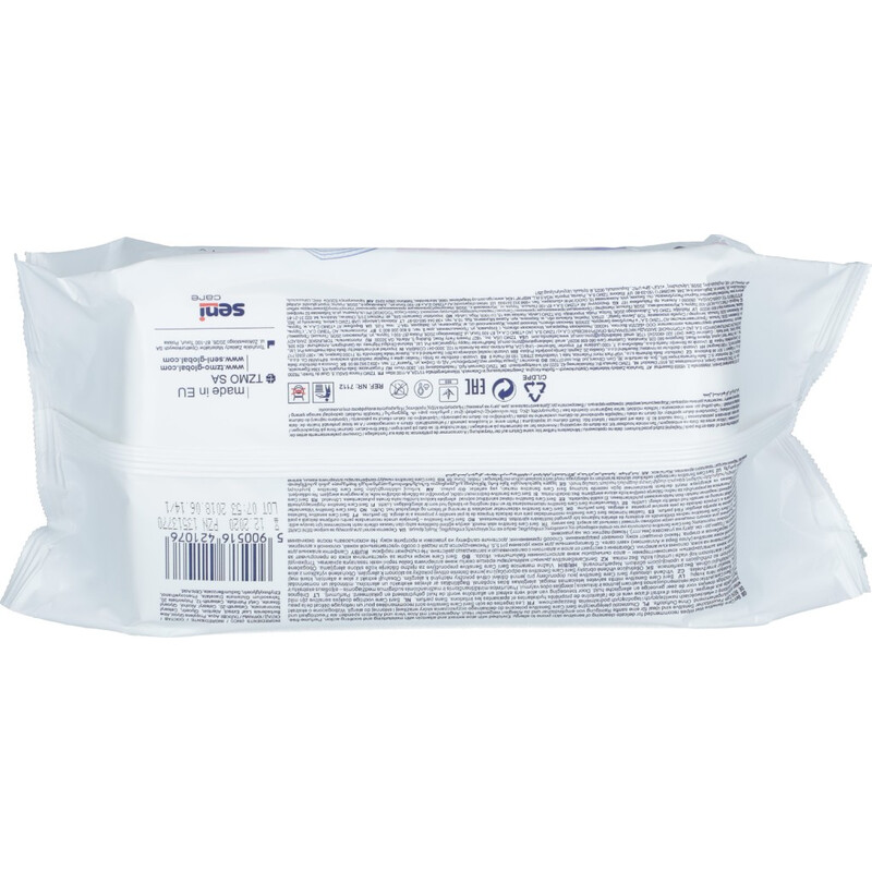 SENI CARE vlhčené utierky Sensitive, 68 ks