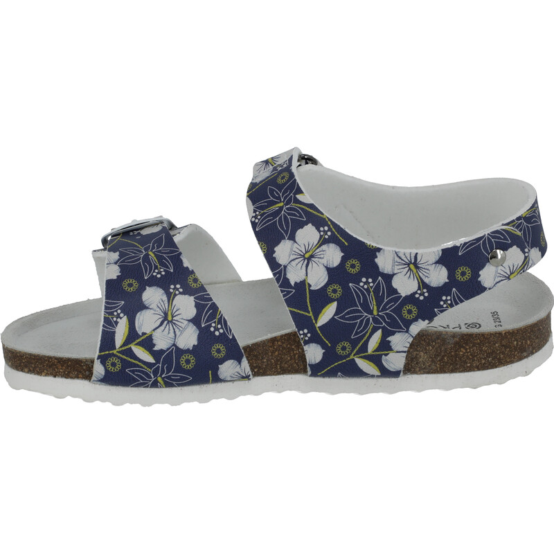 Detská ortopedická obuv  - typ 97 modrá kvietkovaná