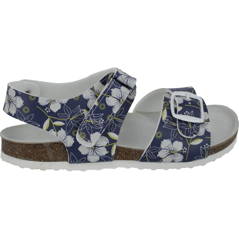 Detská ortopedická obuv  - typ 97 modrá kvietkovaná