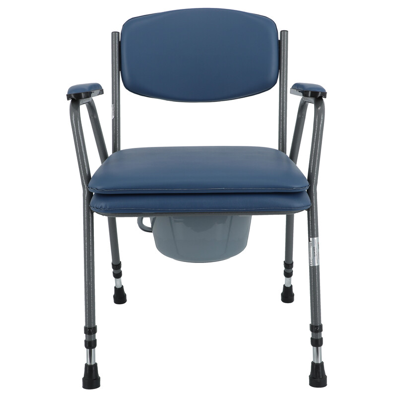 Toaletná stolička výškovo nastaviteľná - modrá