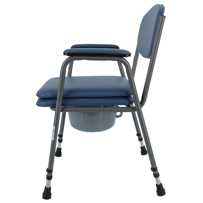 Toaletná stolička výškovo nastaviteľná - modrá