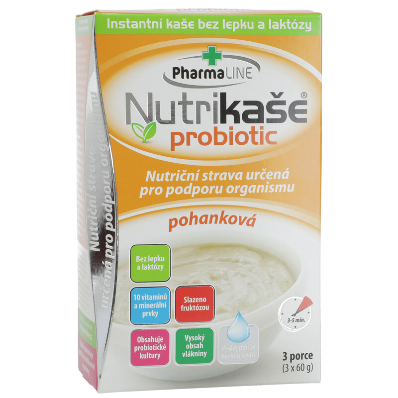 PharmaLINE Nutrikaša probiotic pohánková 3x 60 g