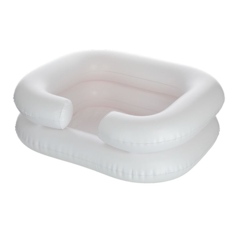 Gumené umývadlo na vlasy s prenosnou sprchou