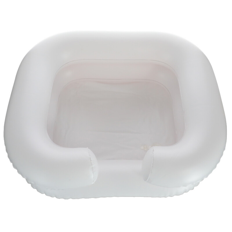 Gumené umývadlo na vlasy s prenosnou sprchou