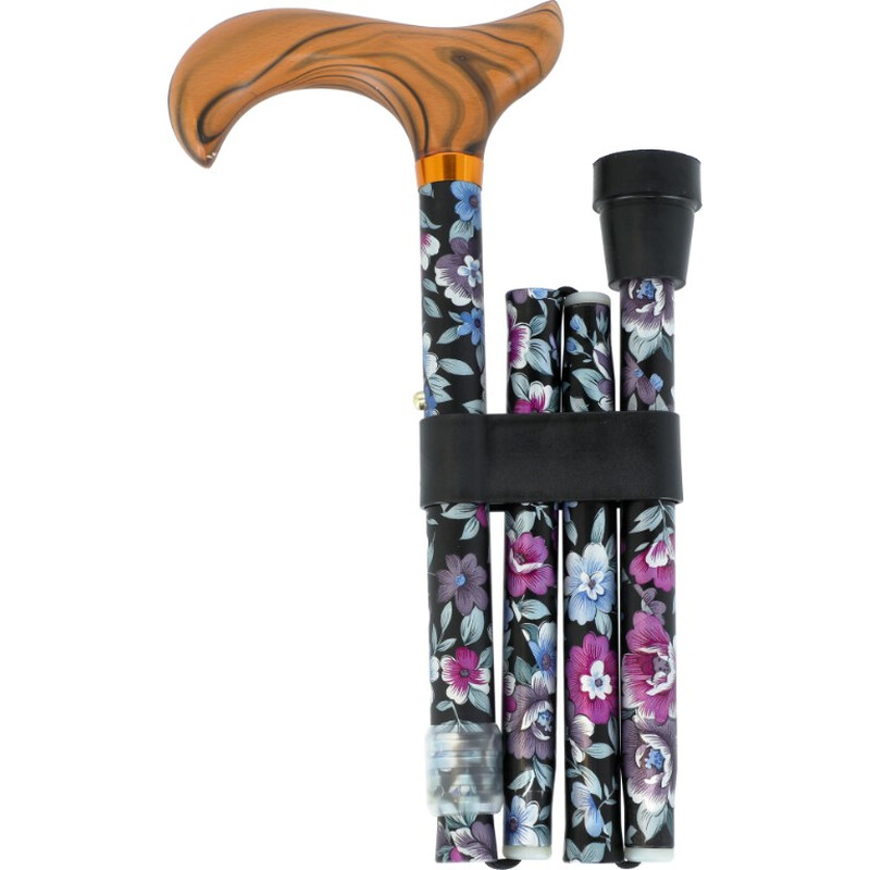 Skladacia palica kvietkovaná