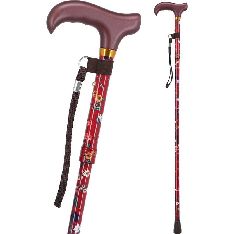 Skladacia palica farebná s pútkom  (84 - 93 cm)