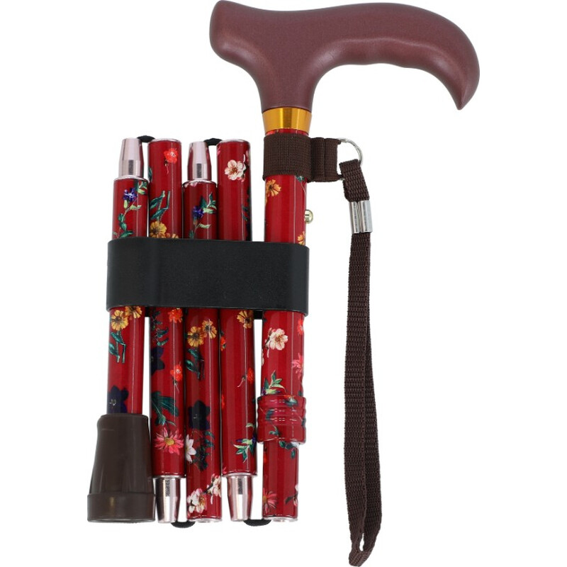 Skladacia palica farebná s pútkom  (84 - 93 cm)