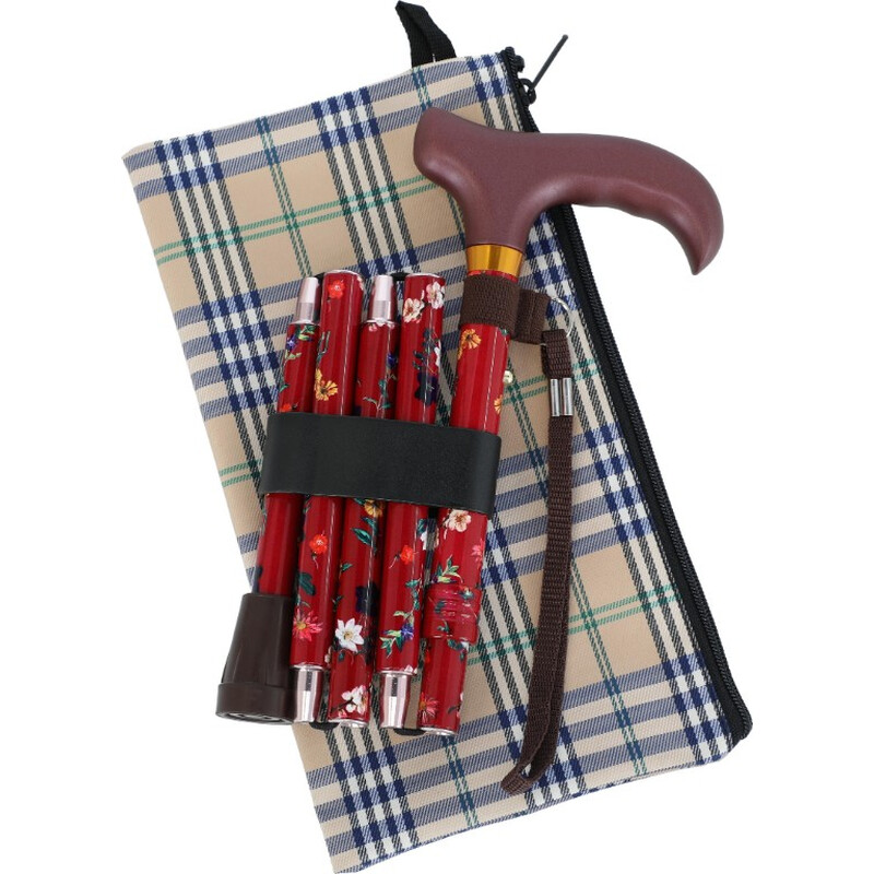 Skladacia palica farebná s pútkom  (84 - 93 cm)