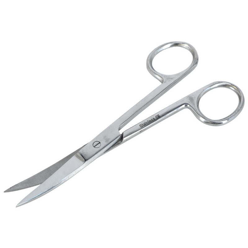 Nožnice zahnuté hrotnaté, 14cm