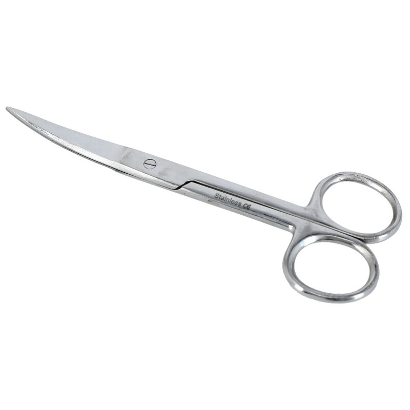 Nožnice zahnuté hrotnaté, 14cm