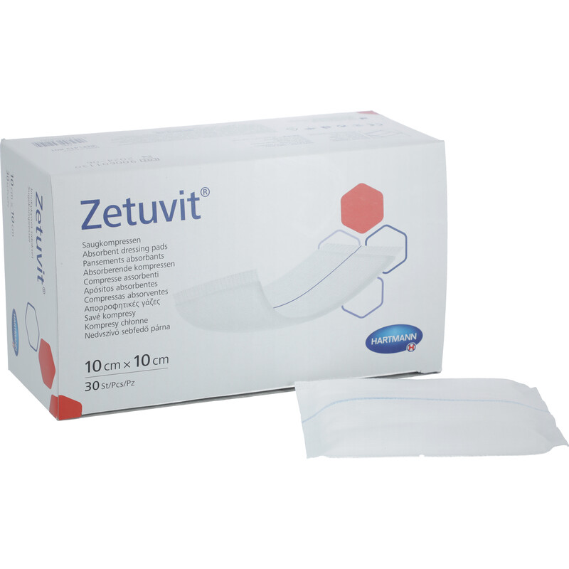 Zetuvit nesterilné savé kompresy 10x10cm