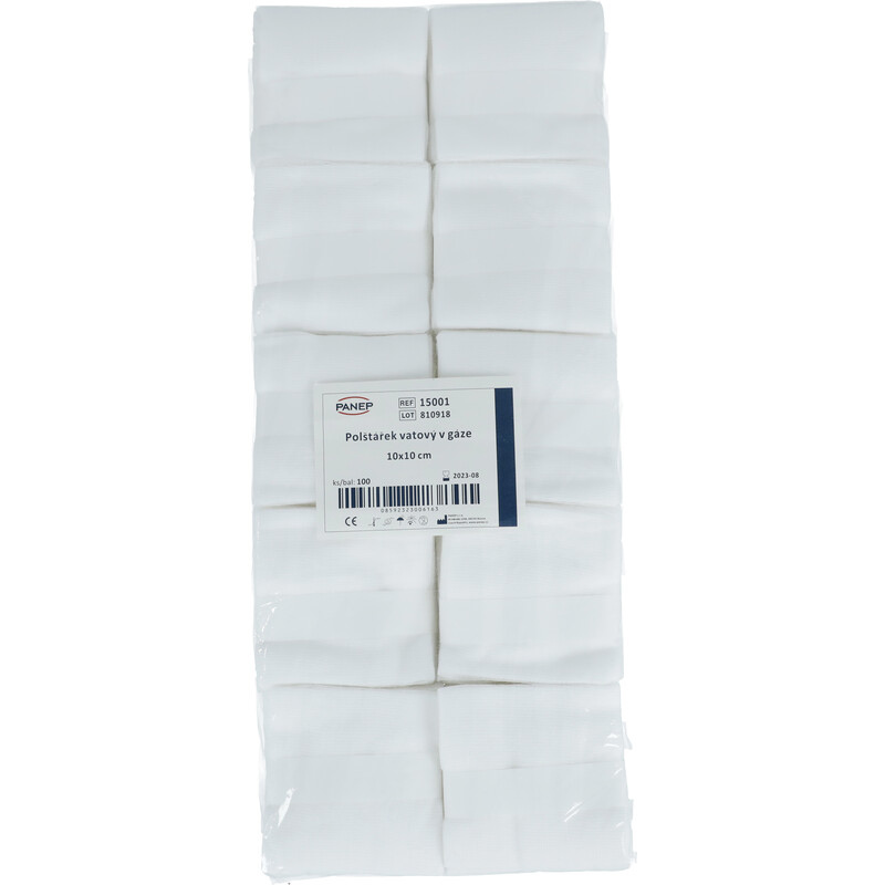 Vatový vankúš v gáze 10x10cm