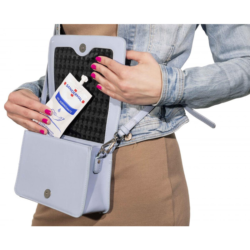 Vreckový antibakteriálny gél do kabelky Sanidermal, 30 ml