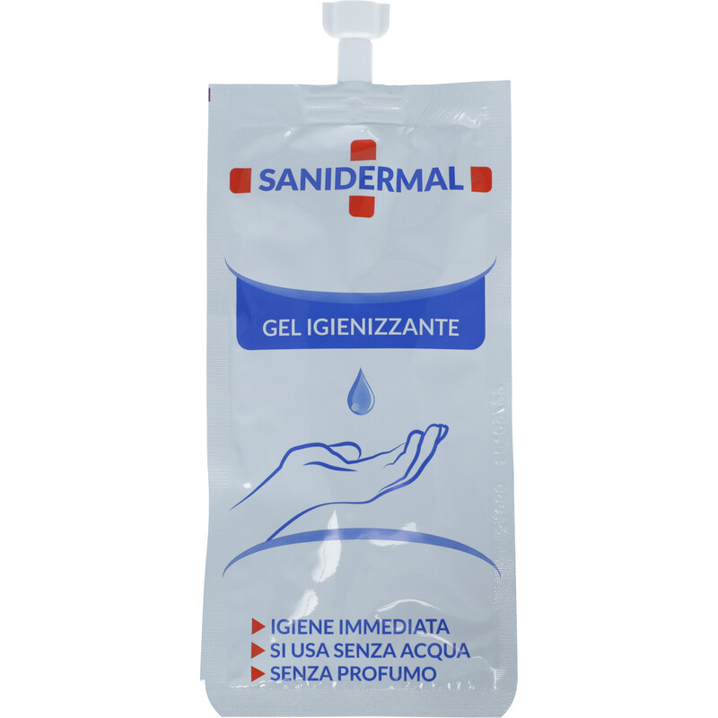 Vreckový antibakteriálny gél do kabelky Sanidermal, 30 ml