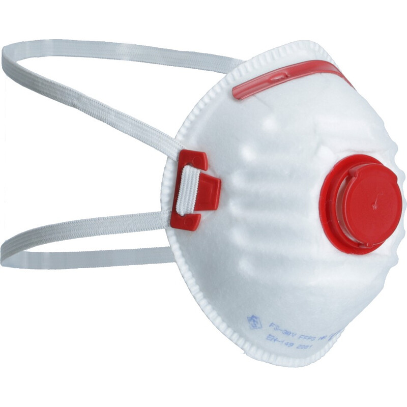 Respirátor FFP3 s filtrom, červený