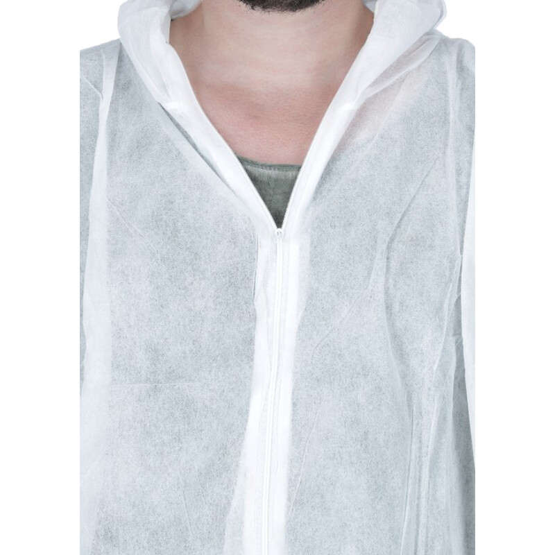 Jednorázový ochranný odev s kapucňou