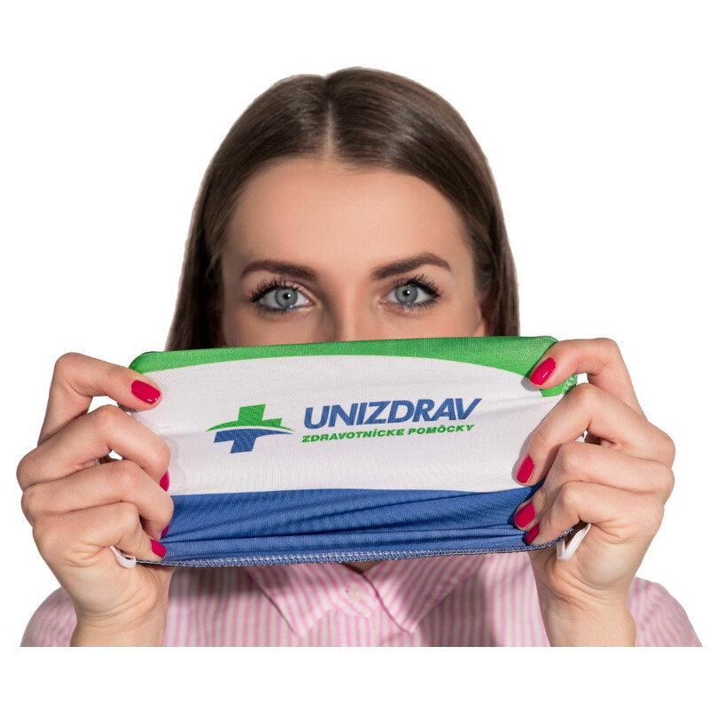 Rúško na tvár plátenné na gumičku Unizdrav 1 ks