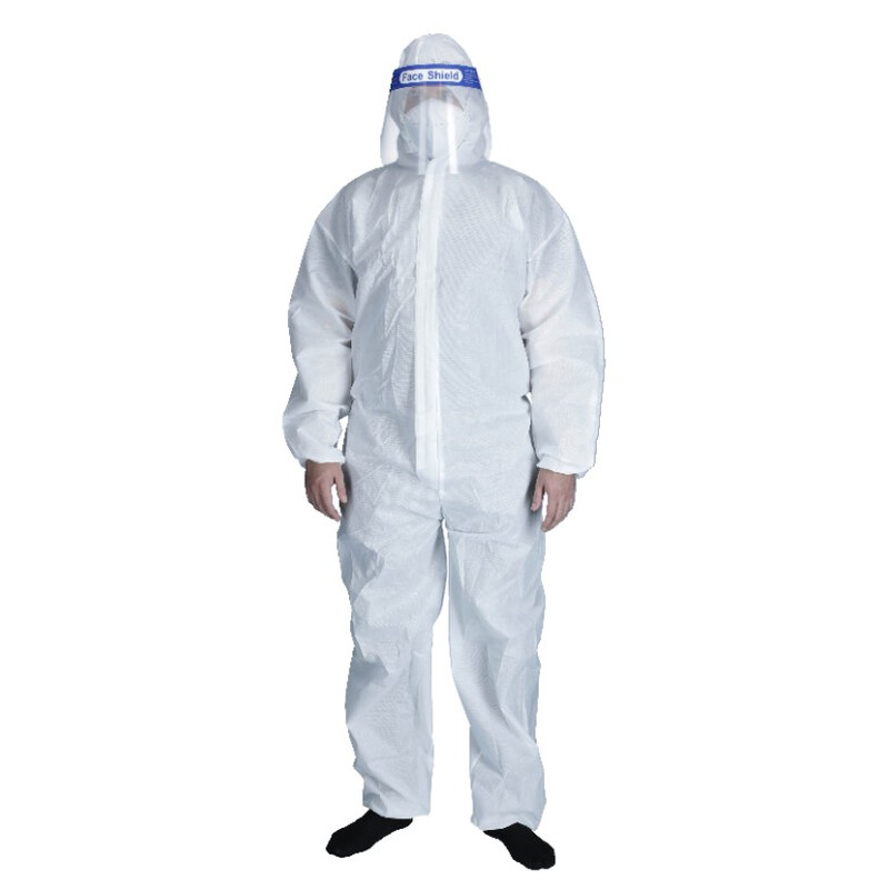 Jednorazový ochranný oblek s kapucňou