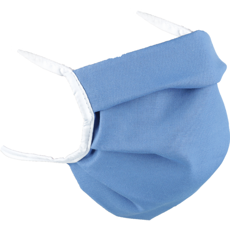 Rúško na tvár plátenné so šnúrkou, modré 1 ks