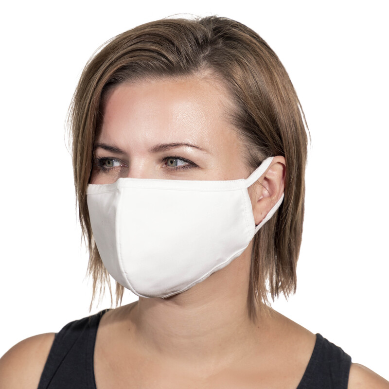 Rúško antibakteriálne PREMIUM biele, 1 ks