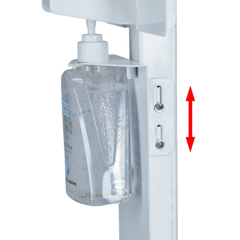 Stojan biely na dezinfekciu rúk s dezinfekčným gélom Me Too, 500 ml