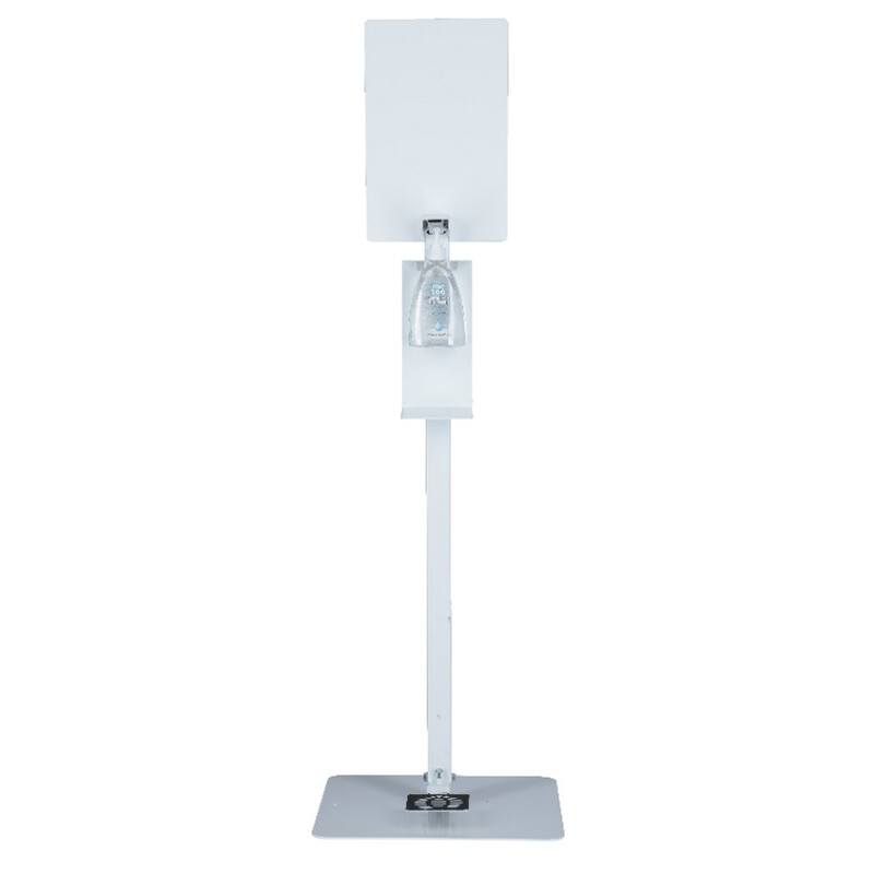 Stojan biely na dezinfekciu rúk s dezinfekčným gélom Me Too, 500 ml