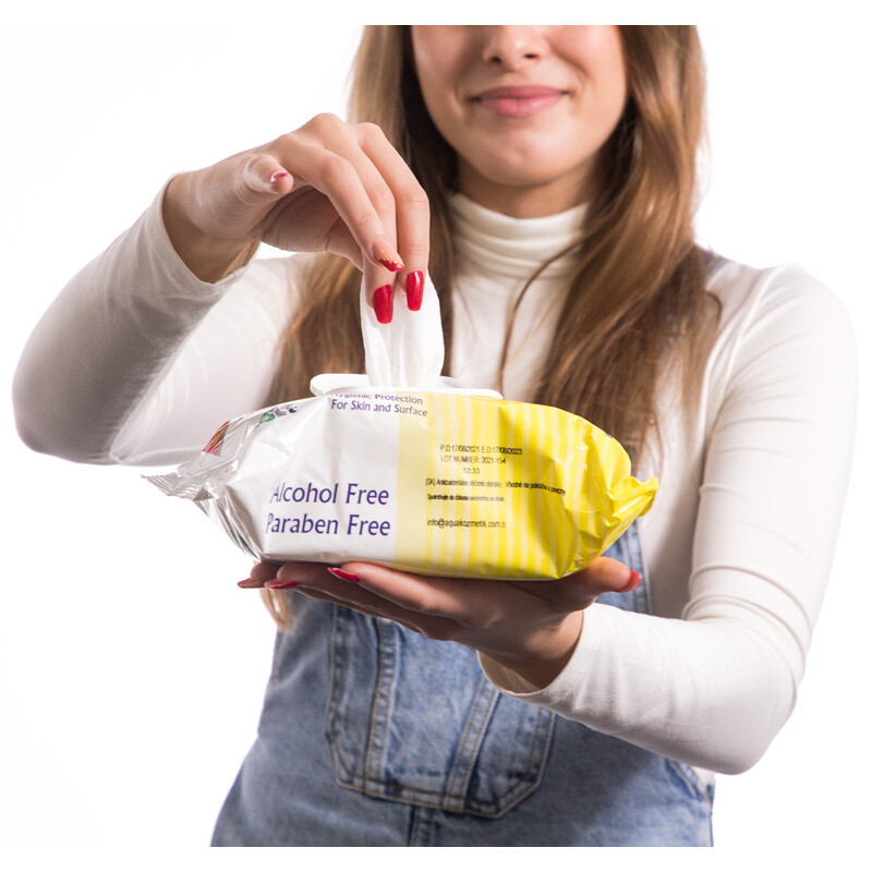 Antibakteriálne vlhčené utierky Fresh Detox, 120 ks