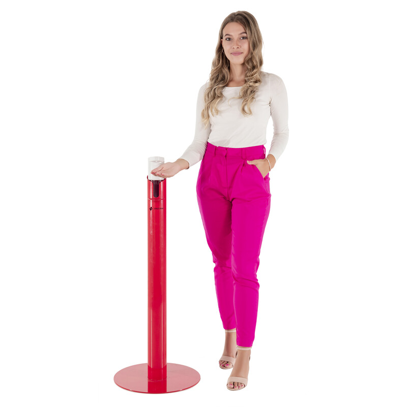 Automatický dávkovač dezinfekcie so stojanom UNIZDRAV, červený