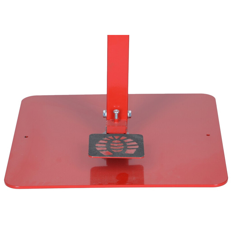 Stojan červený na dezinfekciu rúk, bez dezinfekcie, 110 cm