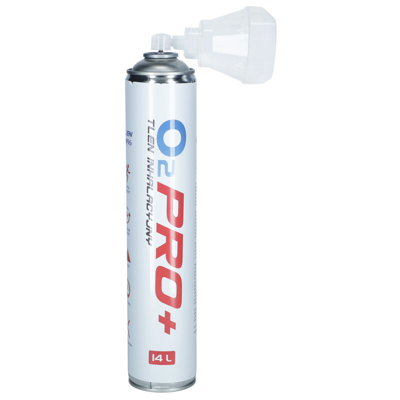 Prenosná kyslíková fľaša s kyslíkovou maskou O2 OxyPro+, 14 l