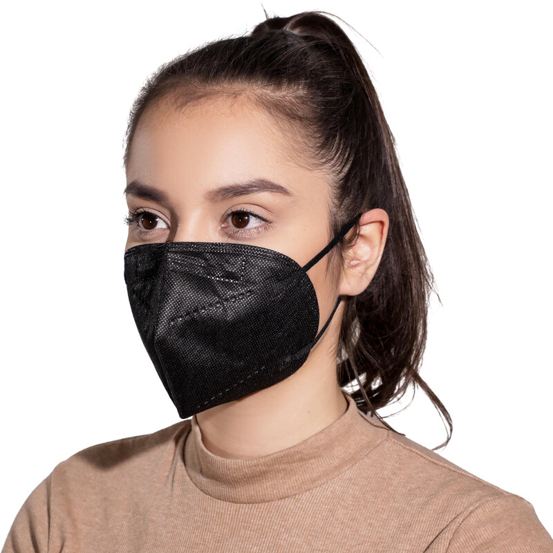 Respirátor FFP2 bez výdychového ventilu, čierny