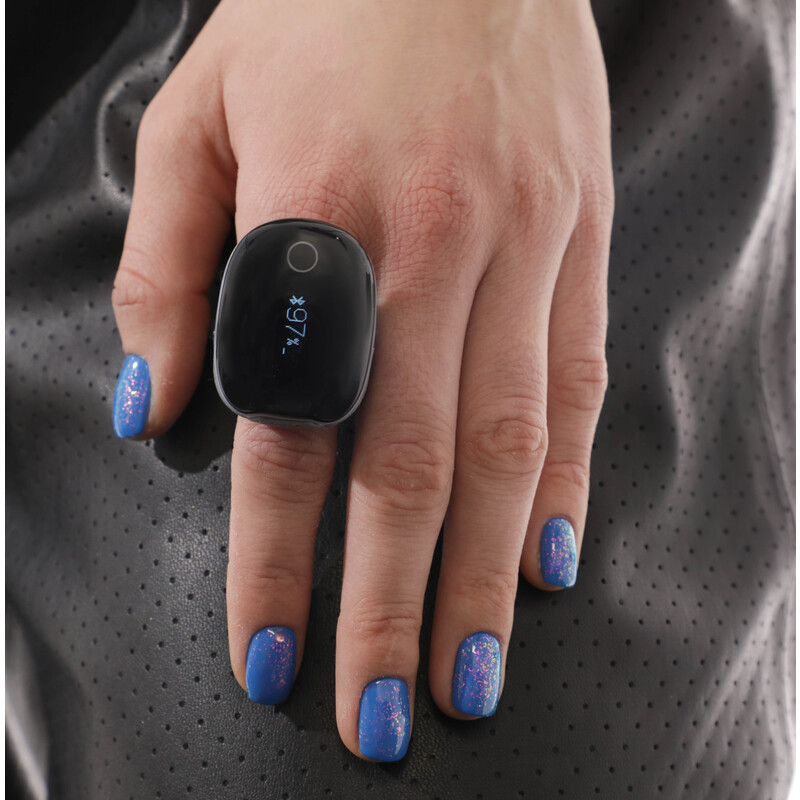 Prsteňový SMART oxymeter 3v1