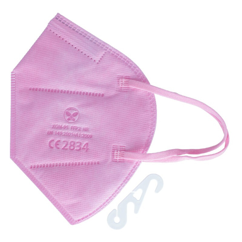 Respirátor FFP2 bez výdychového ventilu, ružový