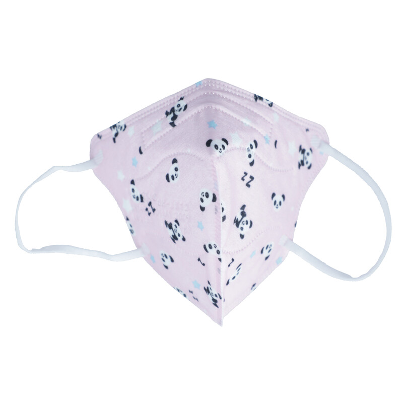 Detský respirátor FFP2 bez výdychového ventilu, ružový