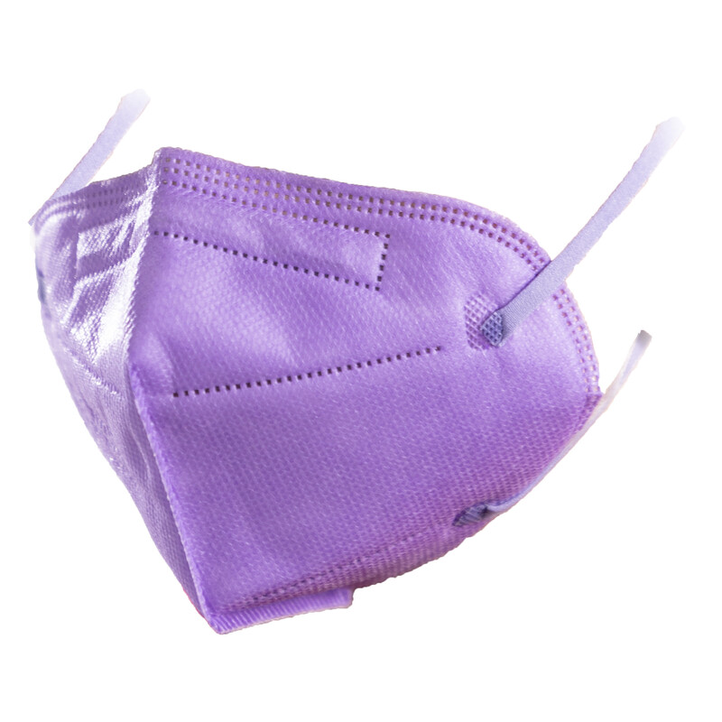 Detský respirátor FFP2 bez výdychového ventilu, fialový