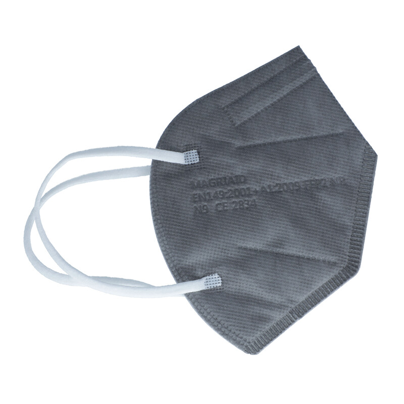 Detský respirátor FFP2 bez výdychového ventilu, sivý