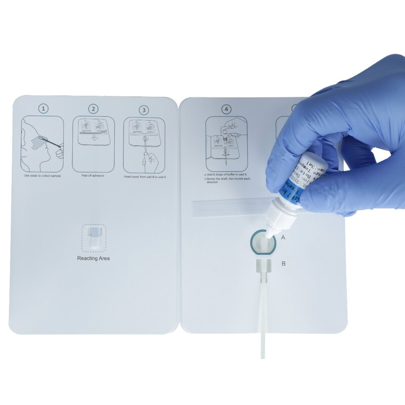 Neinvazívny antigénový certifikovaný výterový test na COVID-19 s 99 % úspešnosťou výsledkov, 25 ks