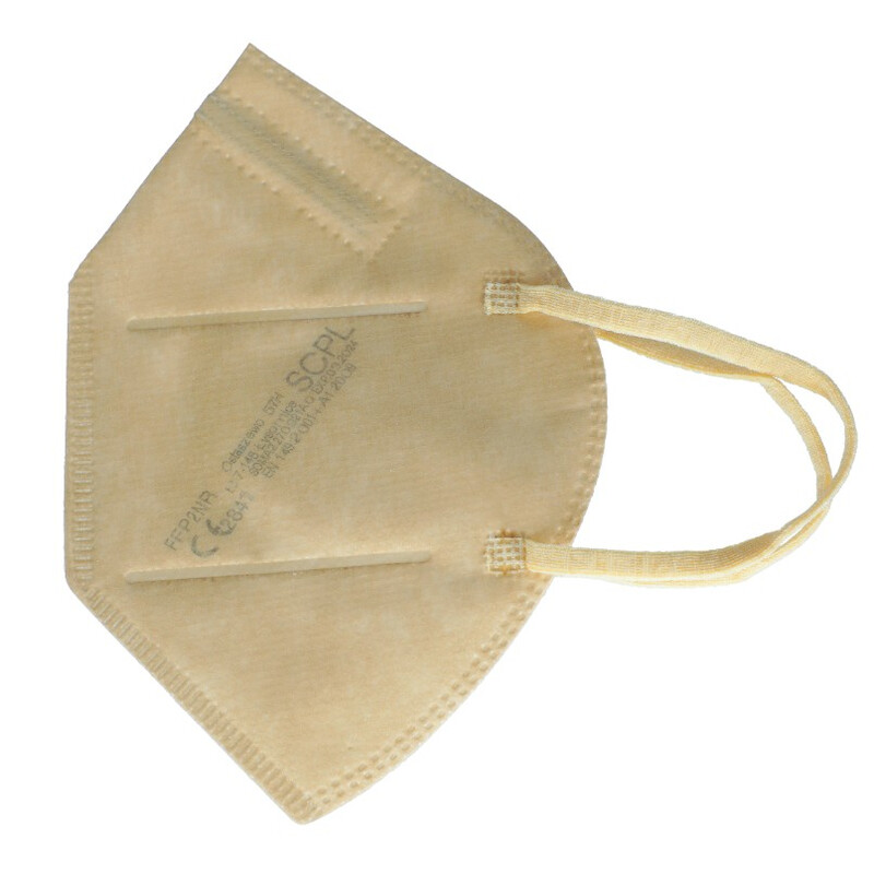 Respirátor FFP2 bez výdychového ventilu, béžový