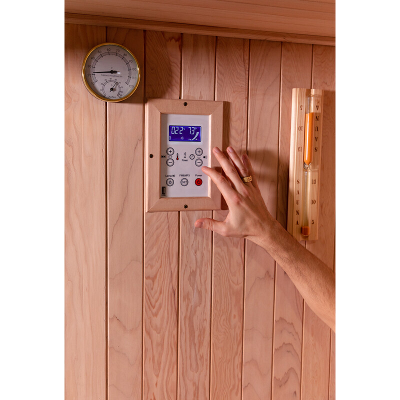 Fínska sauna pre 2 – 3 ľudí so saunovou pieckou