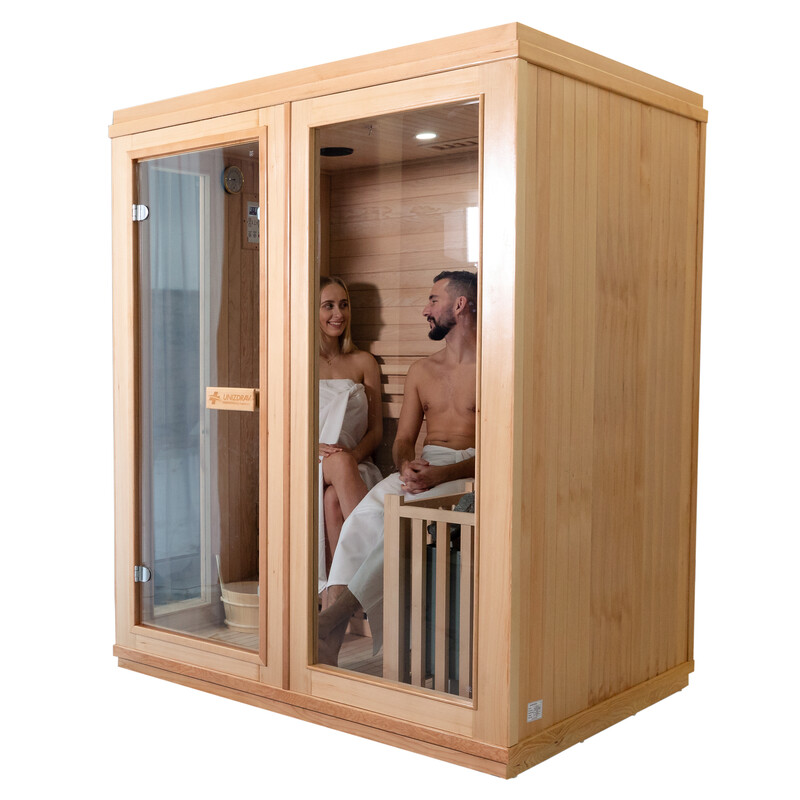 Fínska sauna pre 2 – 3 ľudí so saunovou pieckou