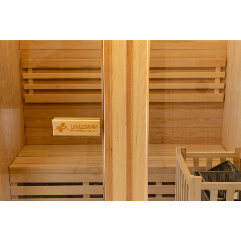 Fínska sauna pre 2 – 3 ľudí so saunovou pieckou