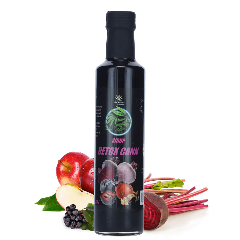Prírodný sirup s konopou DETOX CANN, 330 ml